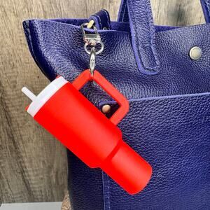 Stanley Purse Charm Stanley Cup Tumbler Keychain NeW FAST SHIP Bag Flair